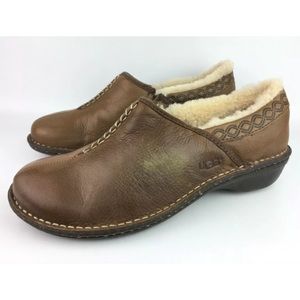 Uggs leather and shearling moccasins